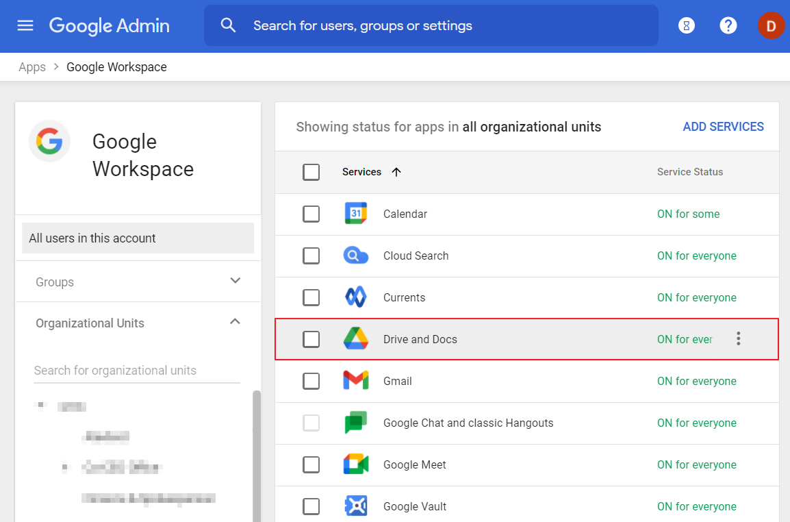 如何从Google Workspace 获取服务密钥以进行迁移？ - Synology 知识中心